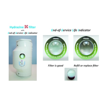 Chemteq Hydrazine Vapor DG Filter-2617 with End-of-Service Life Indicator 2617